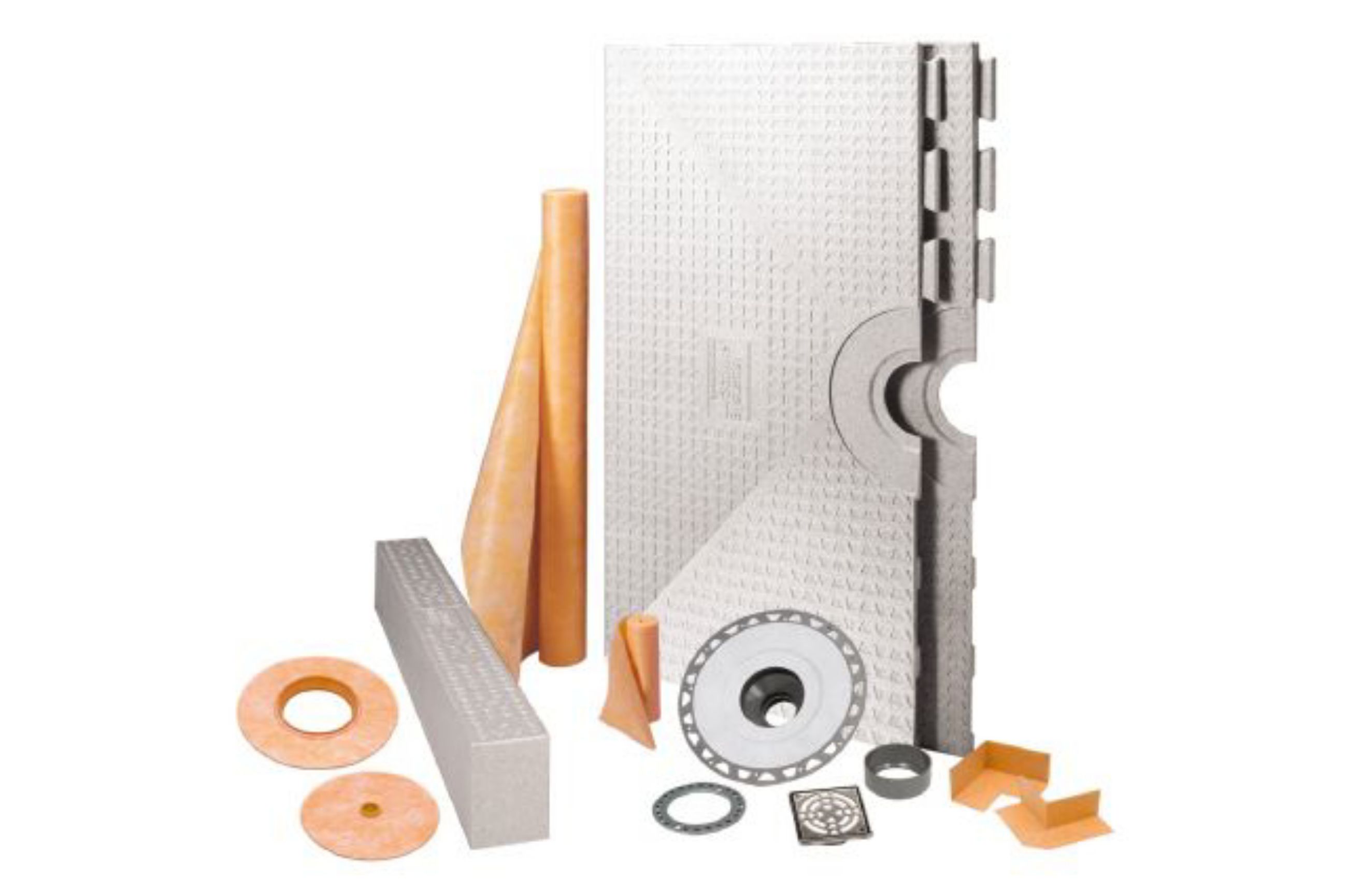 Schluter Kerdi-Shower-Kit 48"x48" Shower Kit KK122PVCE STAINLESS STEEL