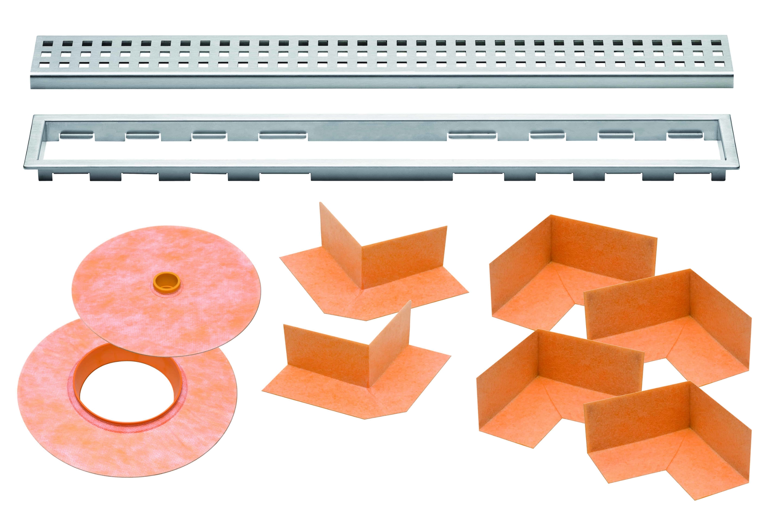 Schluter KERDI-LINE Height Grate Assembly 3/4   - 19mm KLB19EB80 STAINLESS STEEL 