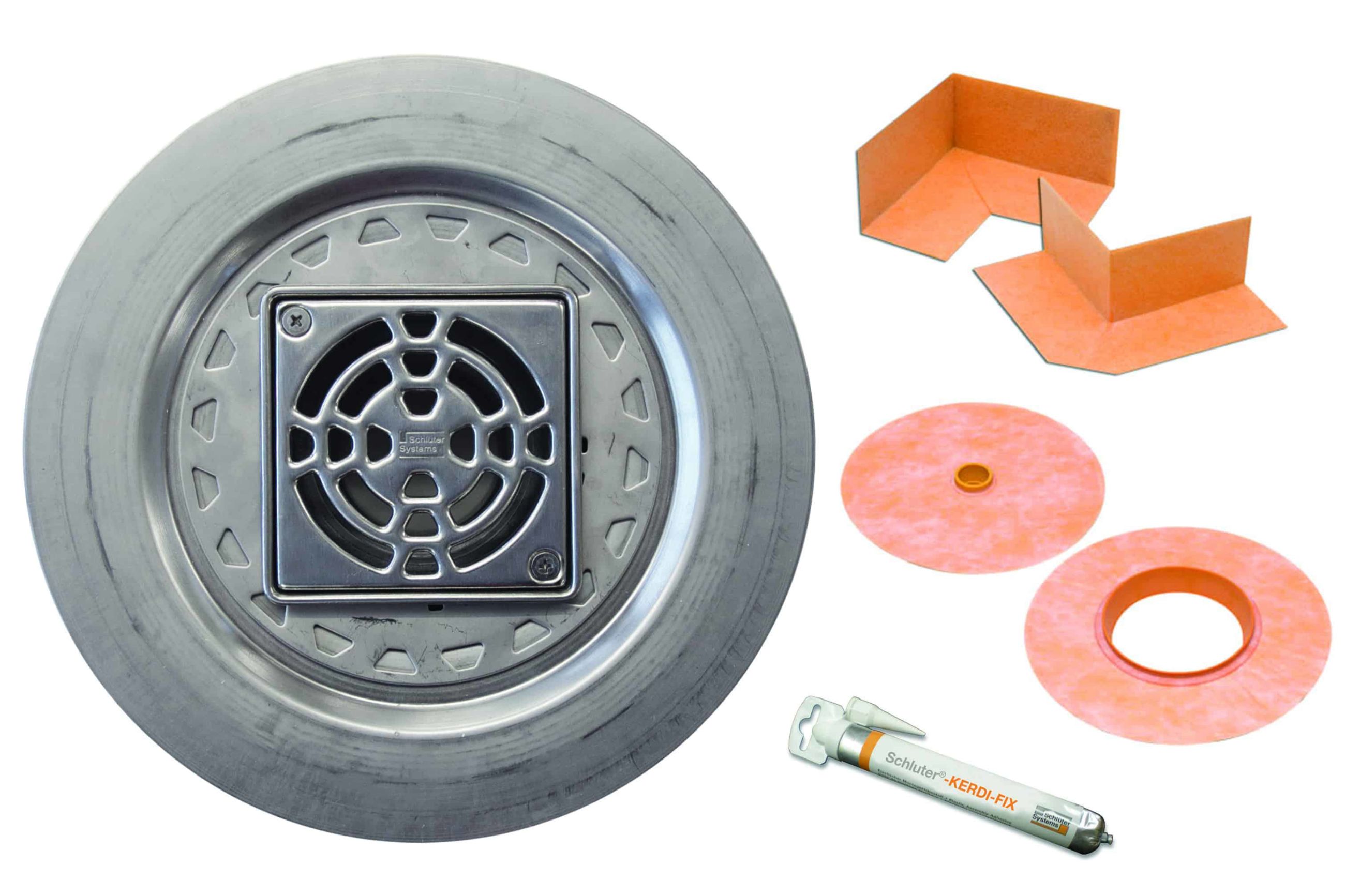 Schluter Kerdi-Drain Drain de Plancher avec Sortie de 2" KD2/E/ESTAINLESS STEEL  