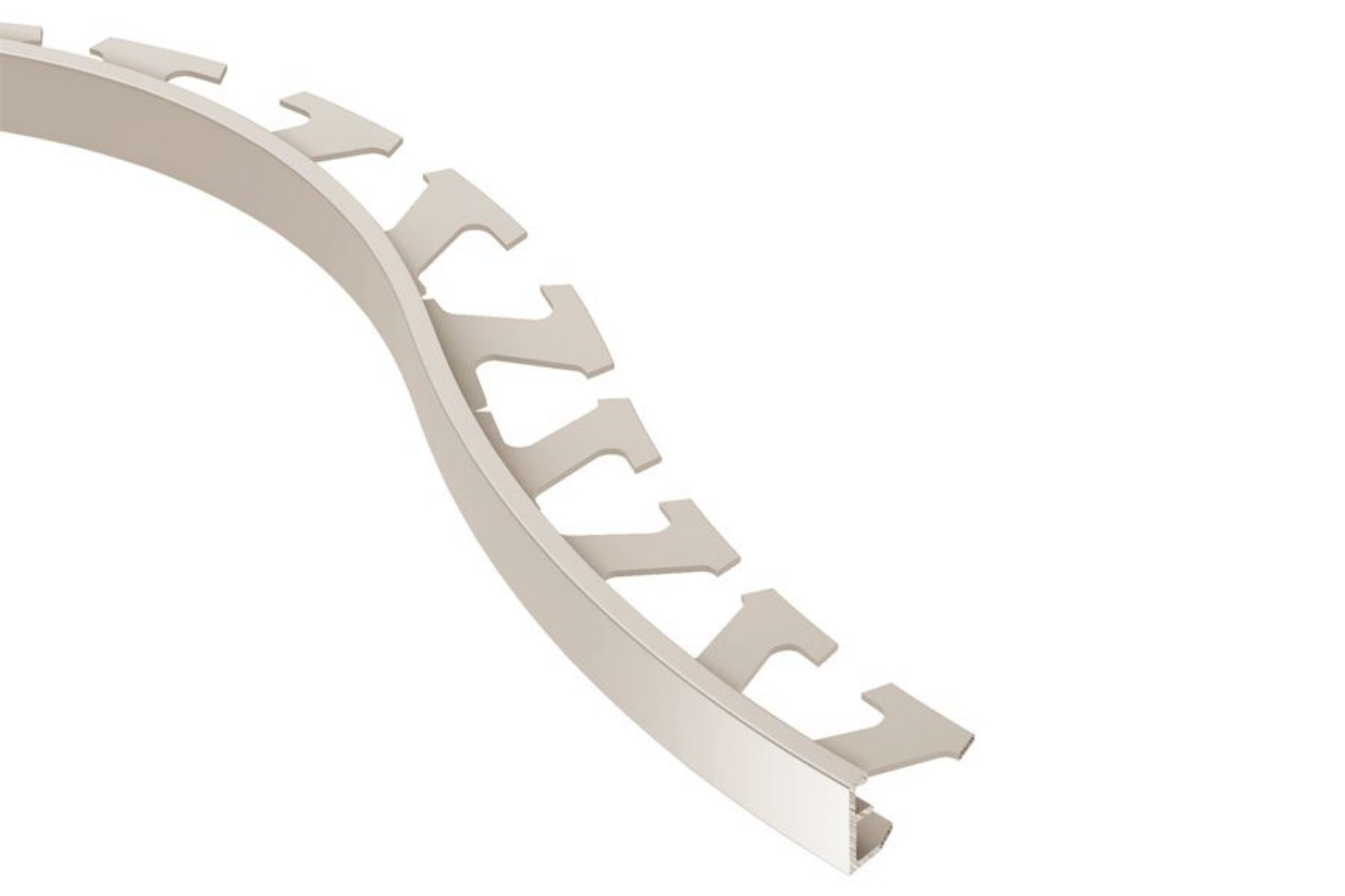 Schluter Schiene-Radius Profilé 3/8" Alum Nickel Mat R/A100AT