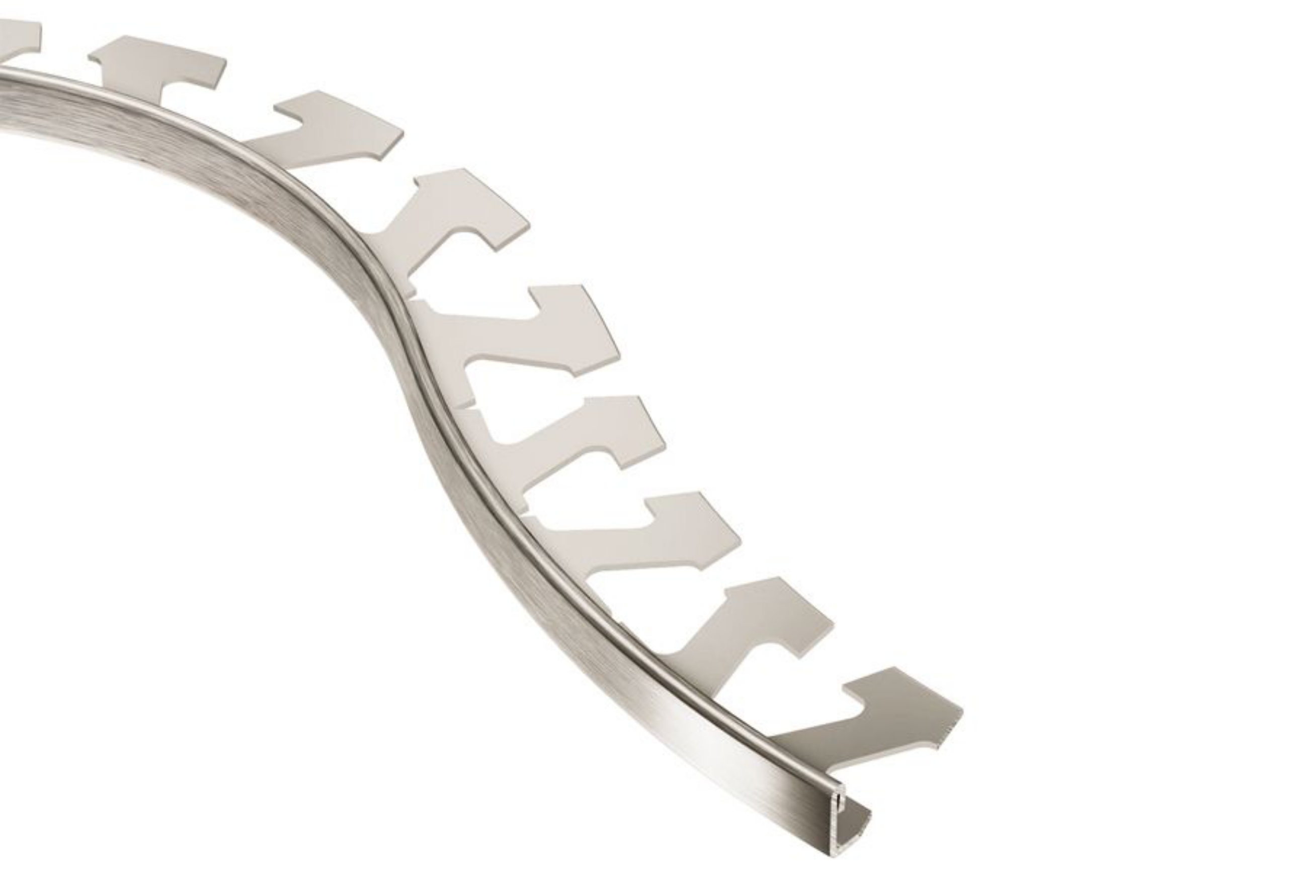 Schluter Schiene-Radius Profilé 5/16" Alum Nickel Brossé R/A80ATGB