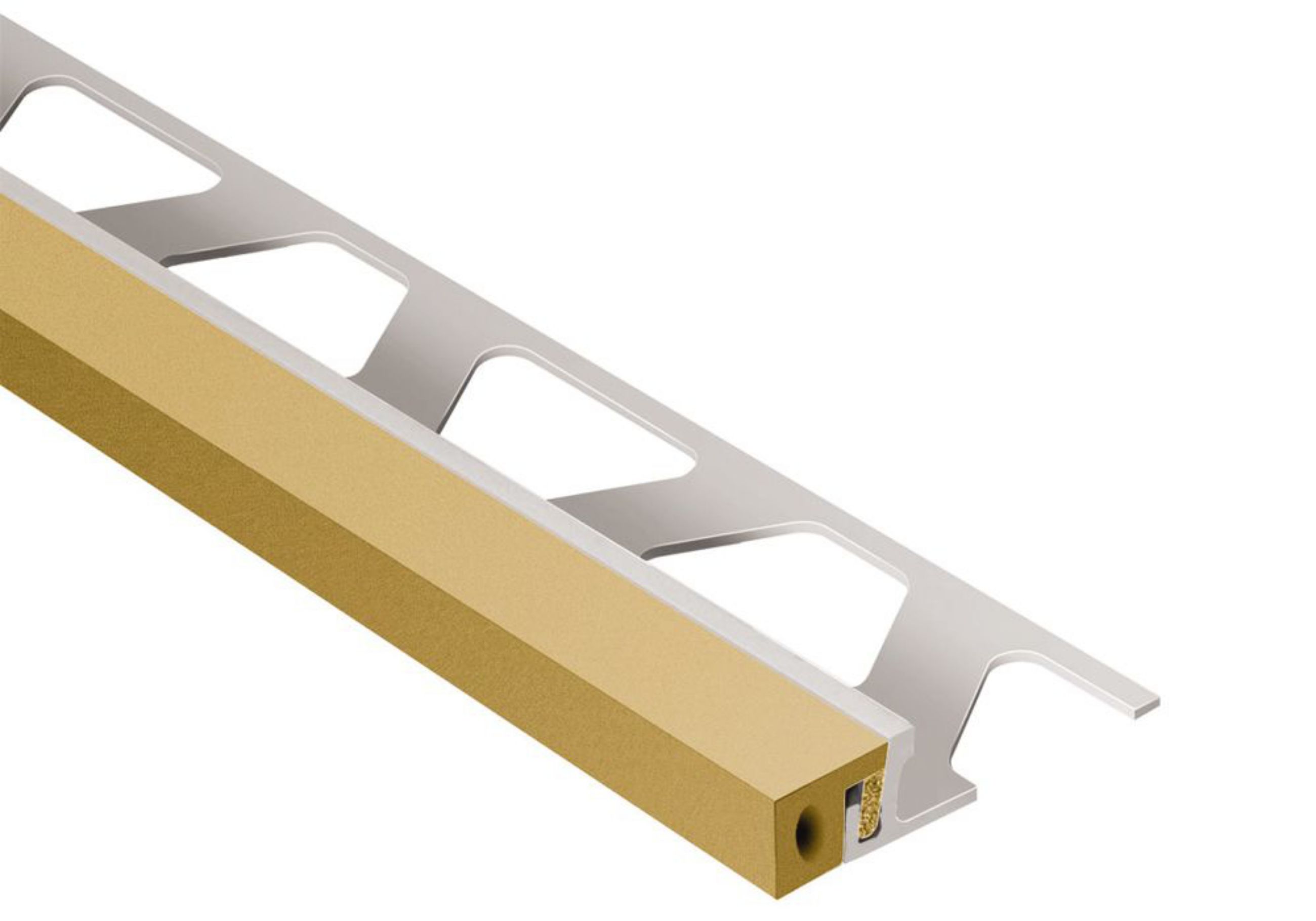 Schluter Dilex-Ksa 1/2" Alum / Joint 3/8" Beige Cl AKSA125HB