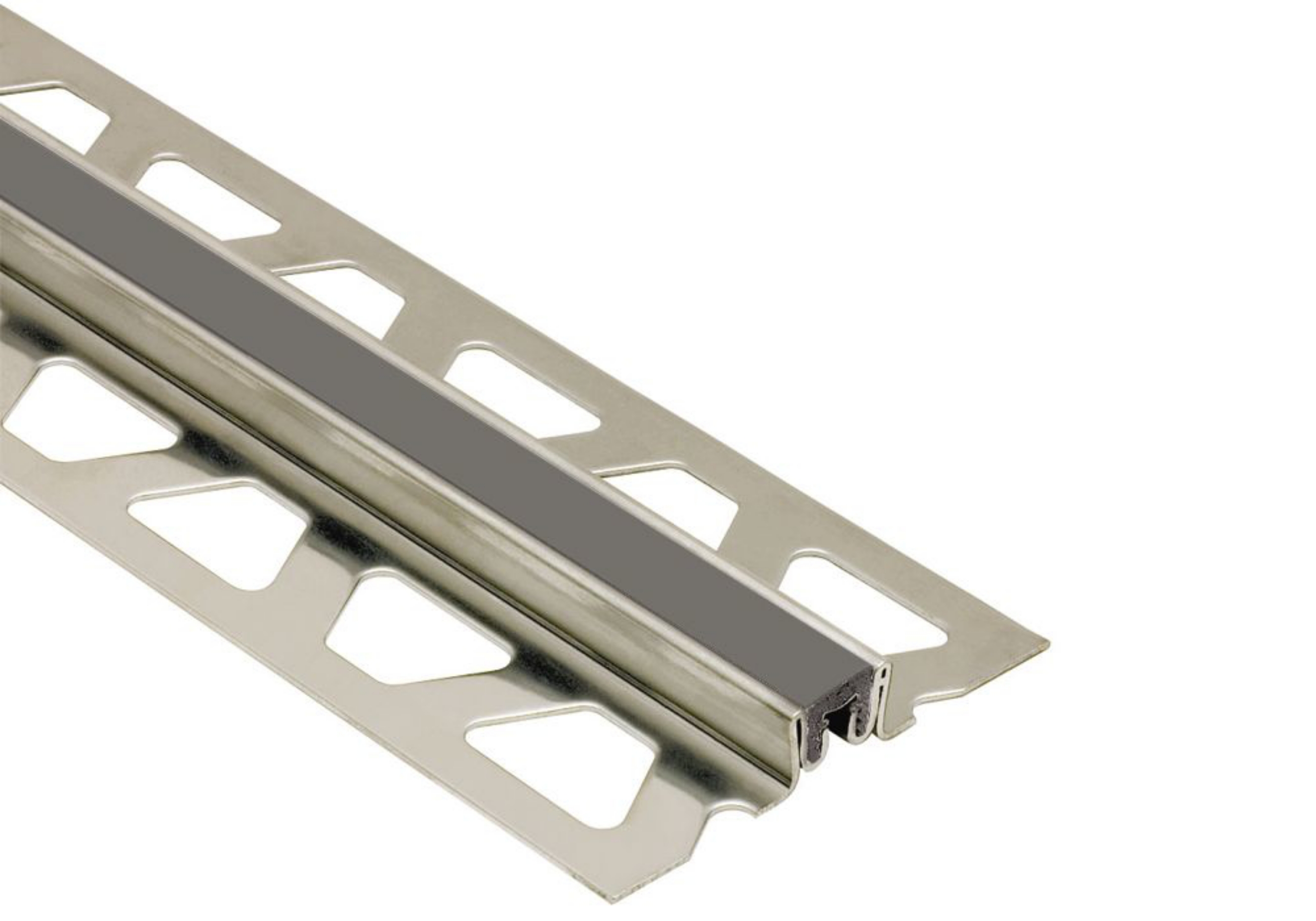 Schluter Dilex-Ksn 1/2" Inox / Joint 7/16" Anth Foncé EKSN125DA