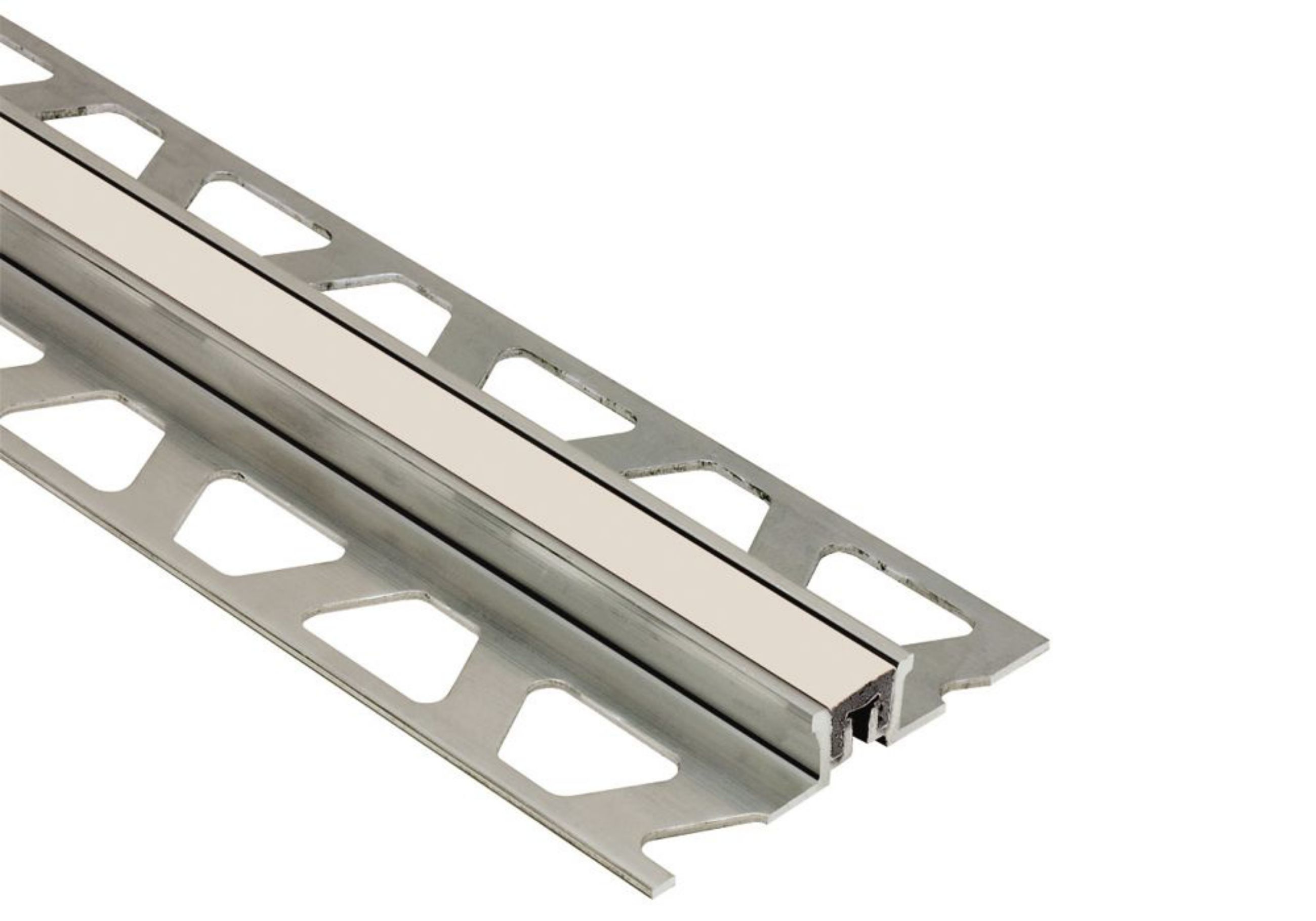 Schluter Dilex-Ksn 1/2" Alum / Joint 7/16" Crème AKSN125C
