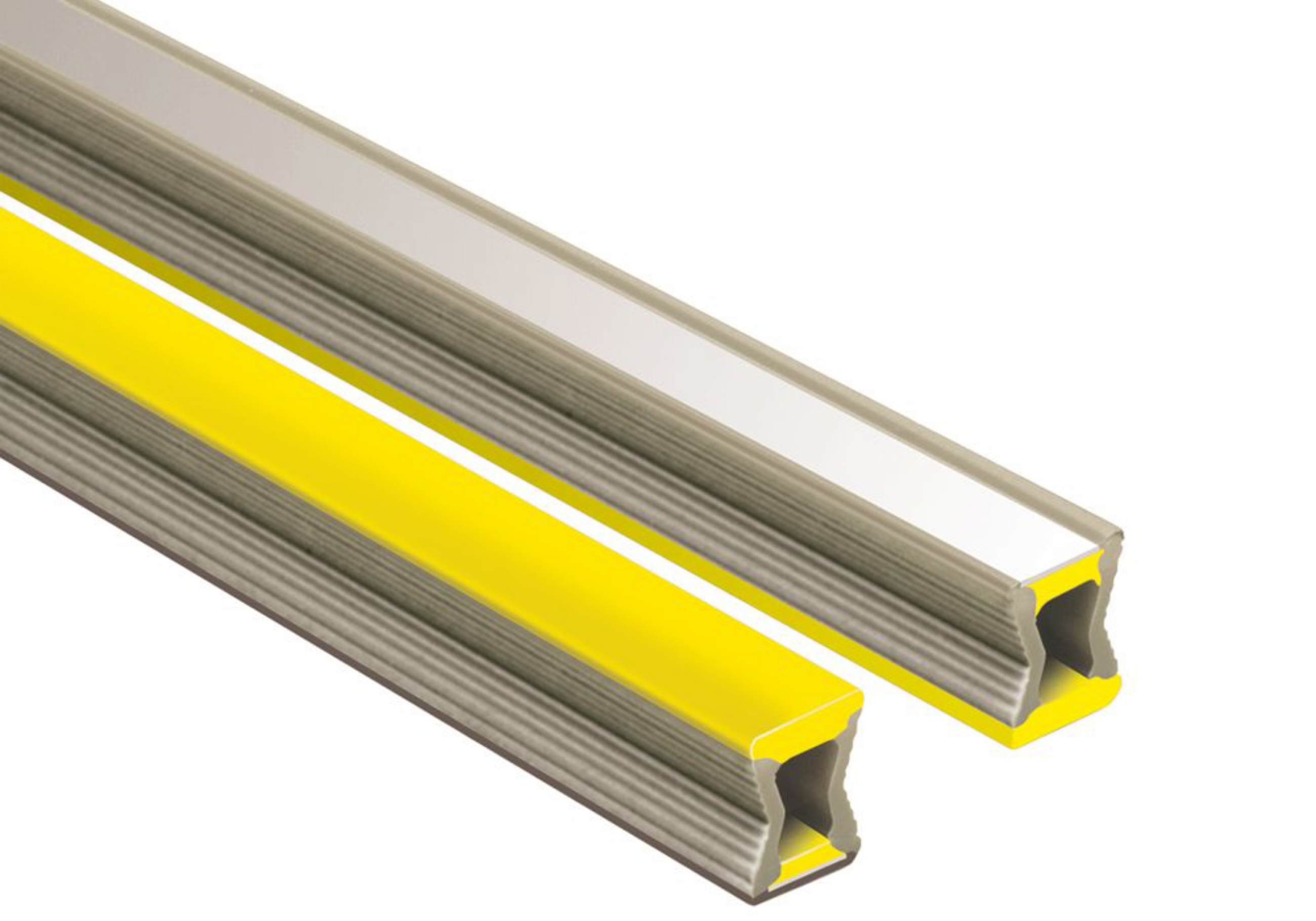 Schluter Dilex-Ez 9/32" Joint Déco 11/32" Pvc Chromé/Jaune EZC/CG9