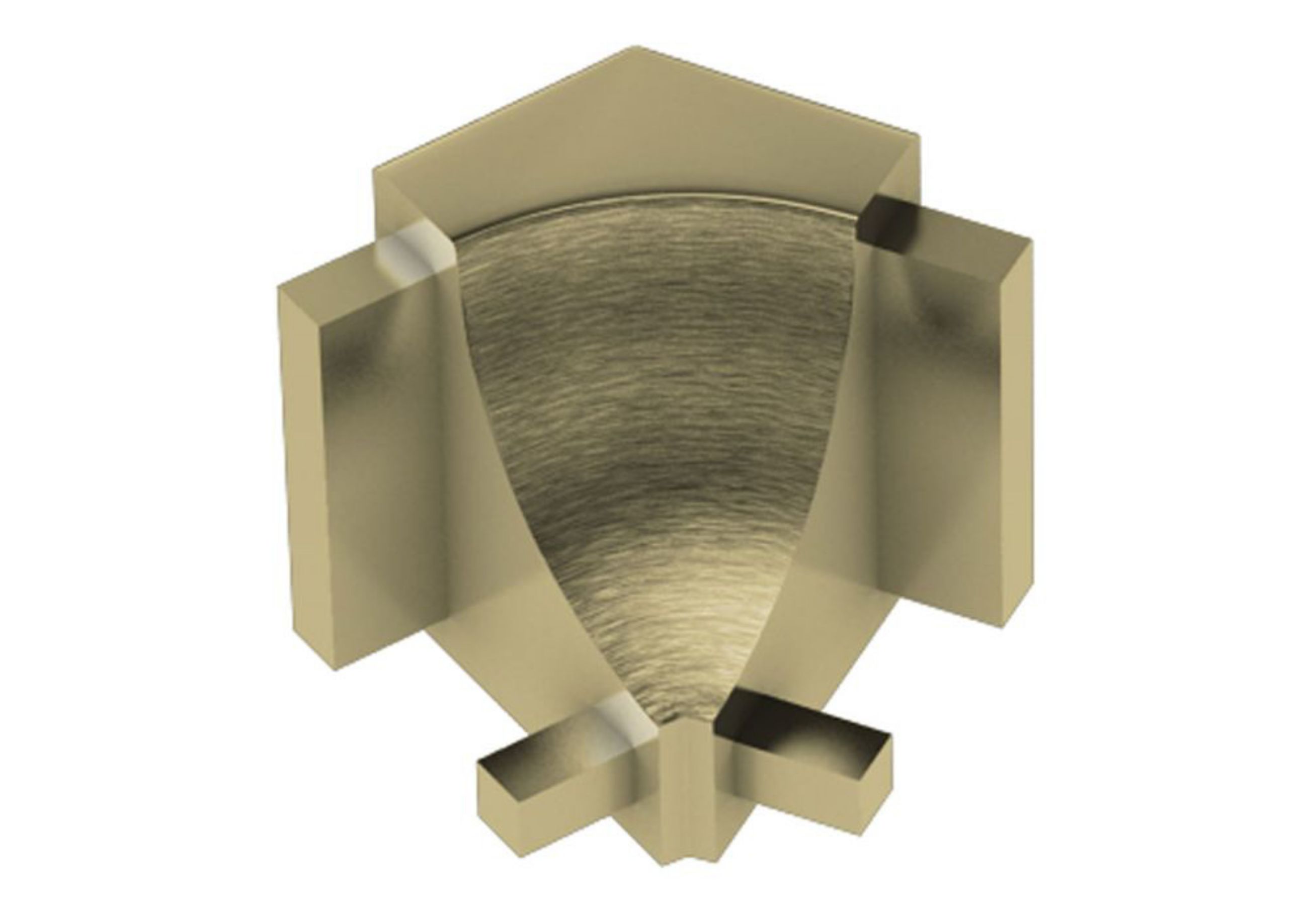 Schluter Dilex-Ahk Coin Int 135° Alum Laiton Brossé I135/AHK1S/AMGB