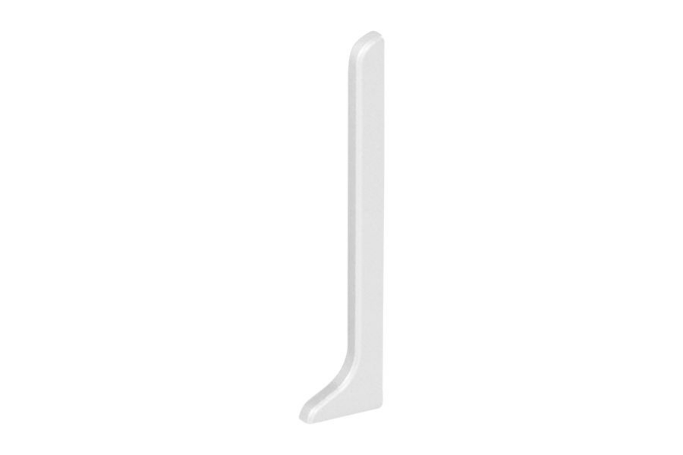 Schluter Designbase-Sl Cap Droite 3-1/8" Alum Blanc Mat ER/DBSL80MBW