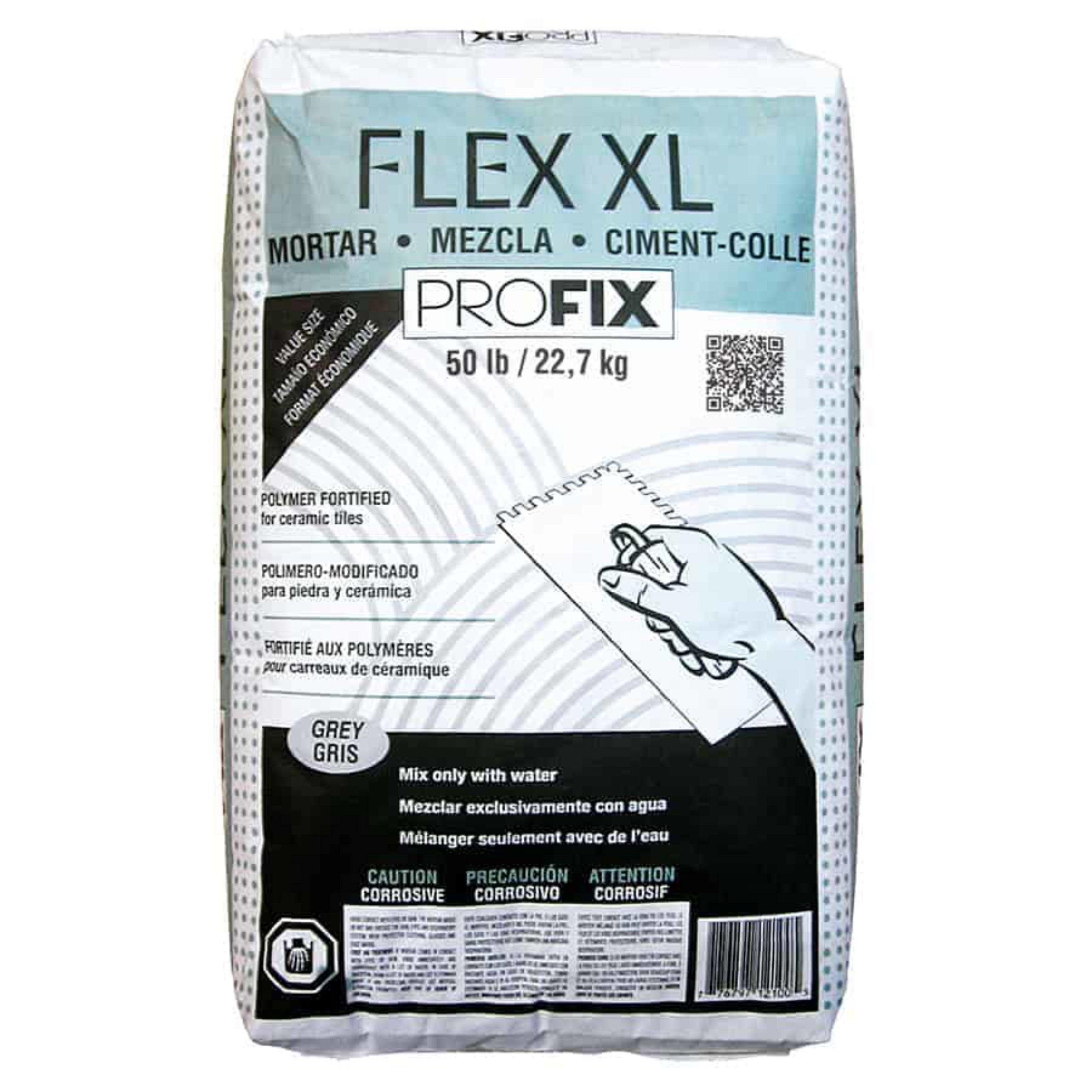 FlexiFlex Ciment-colle (22,7kg) - gris 