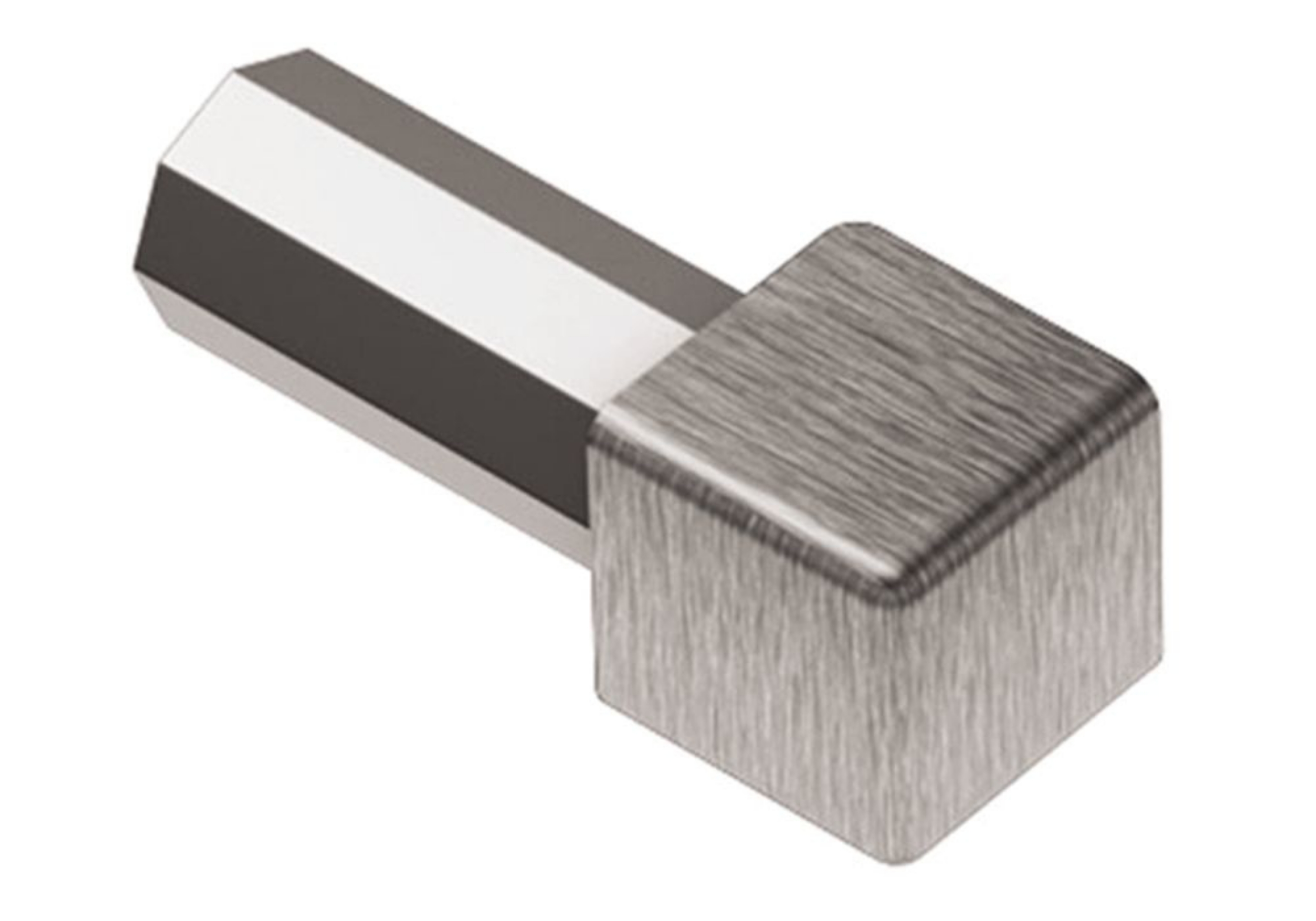 Schluter Quadec Coin Int/Ext 9/32" Inox Brossé EV/Q70EB