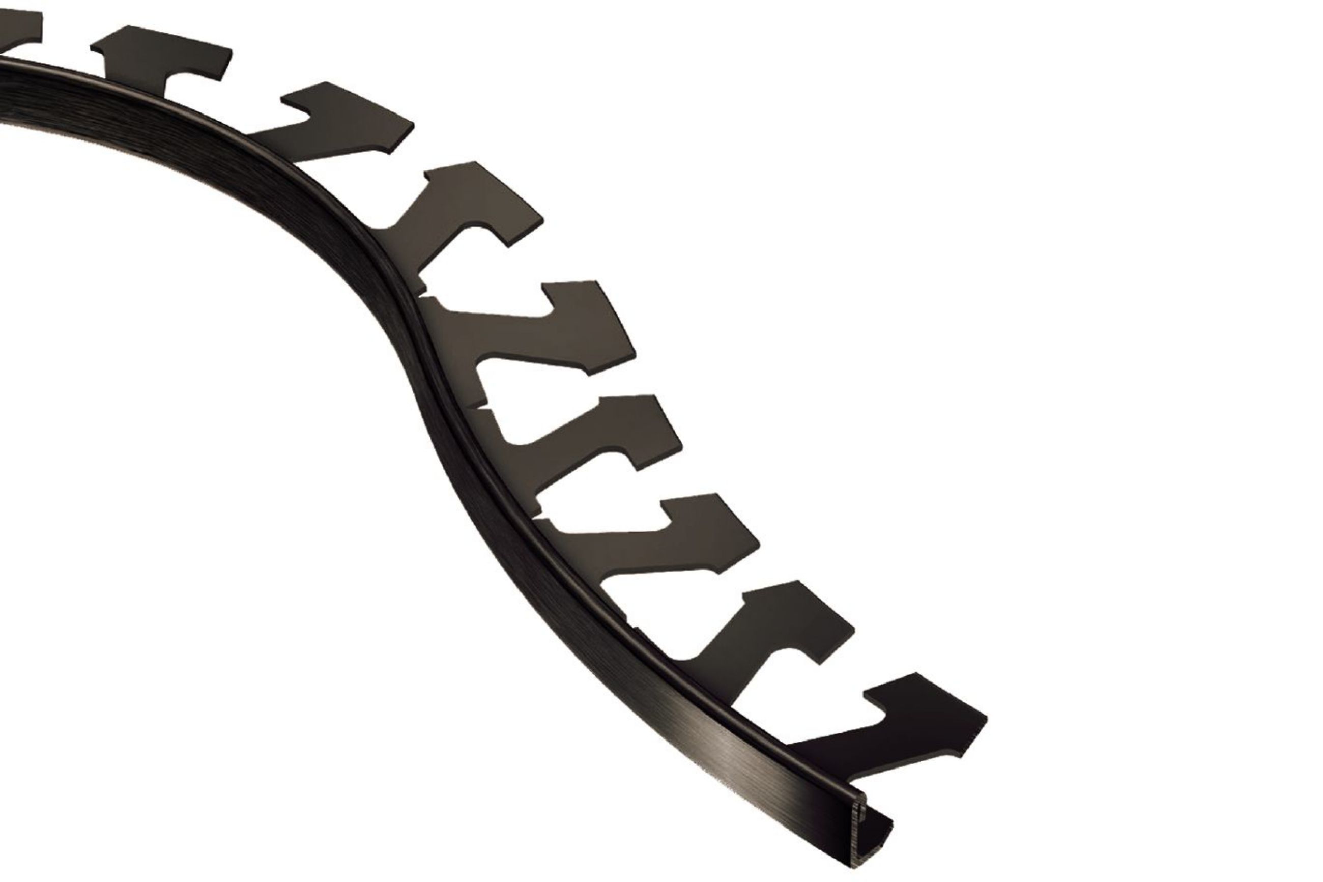 Schluter Schiene-Radius Profilé 5/16" Alum Graphite Brossé R/A80AGRB
