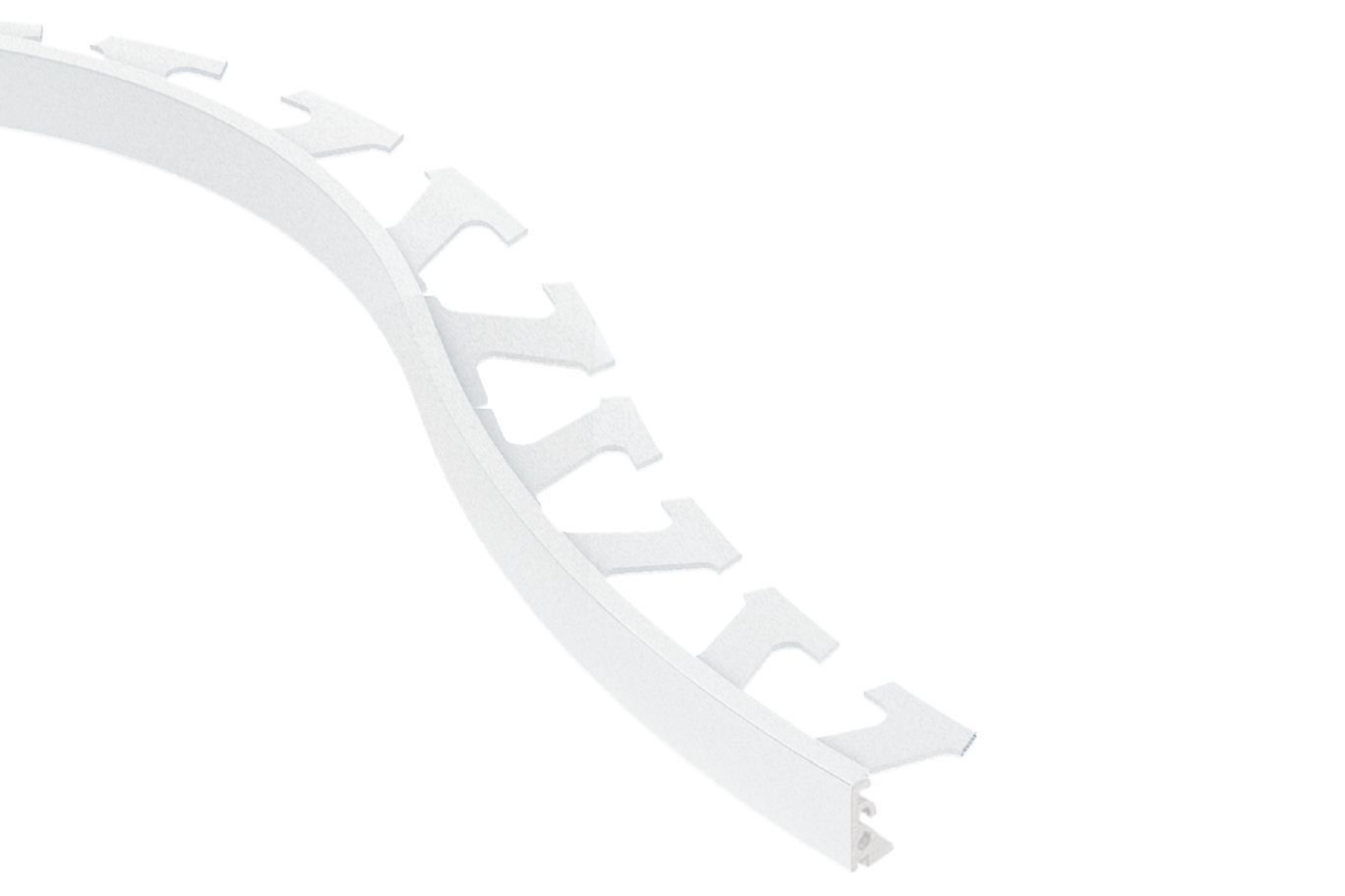 Schluter Jolly-Radius Profilé 1/2" Alum Blanc Mat 10' R/J125MBW/300