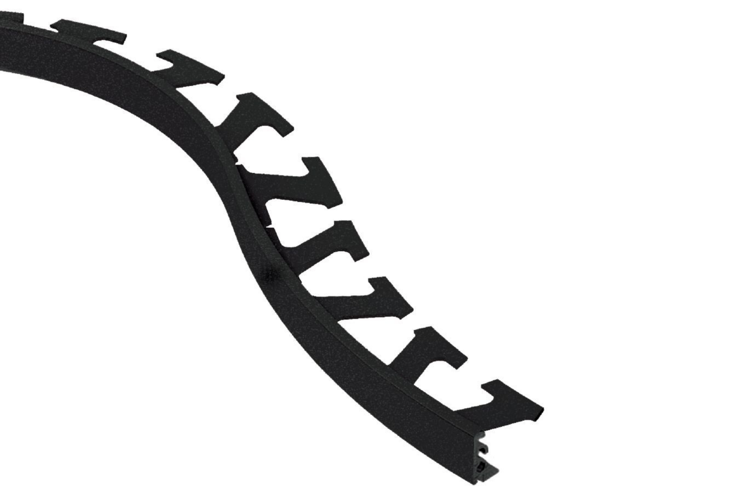 Schluter Jolly-Radius Profilé 1/2" Alum Noir Mat R/J125MGS