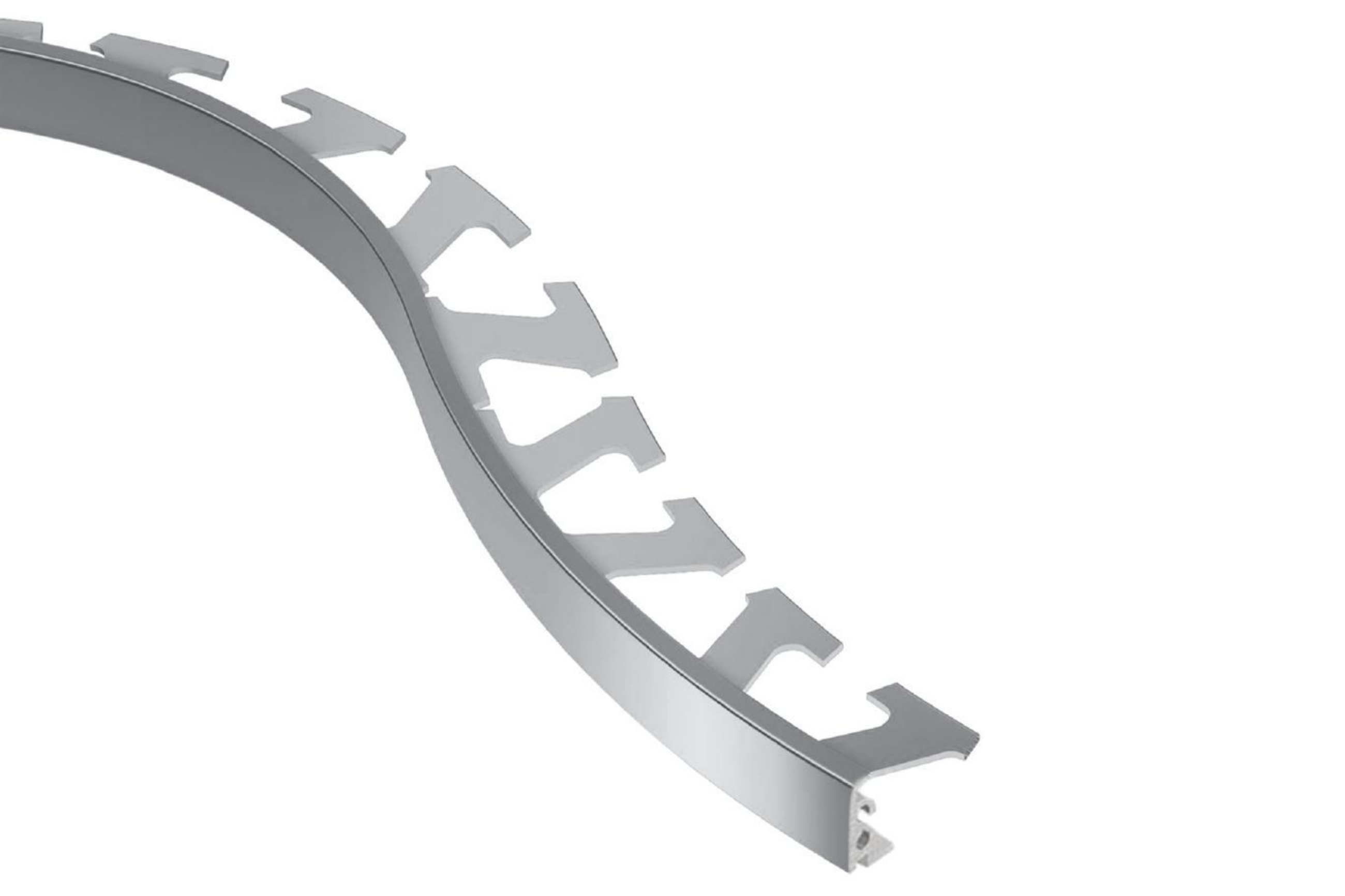 Schluter Jolly-Radius Profilé 3/8" Alum Chromé Poli R/J100ACG