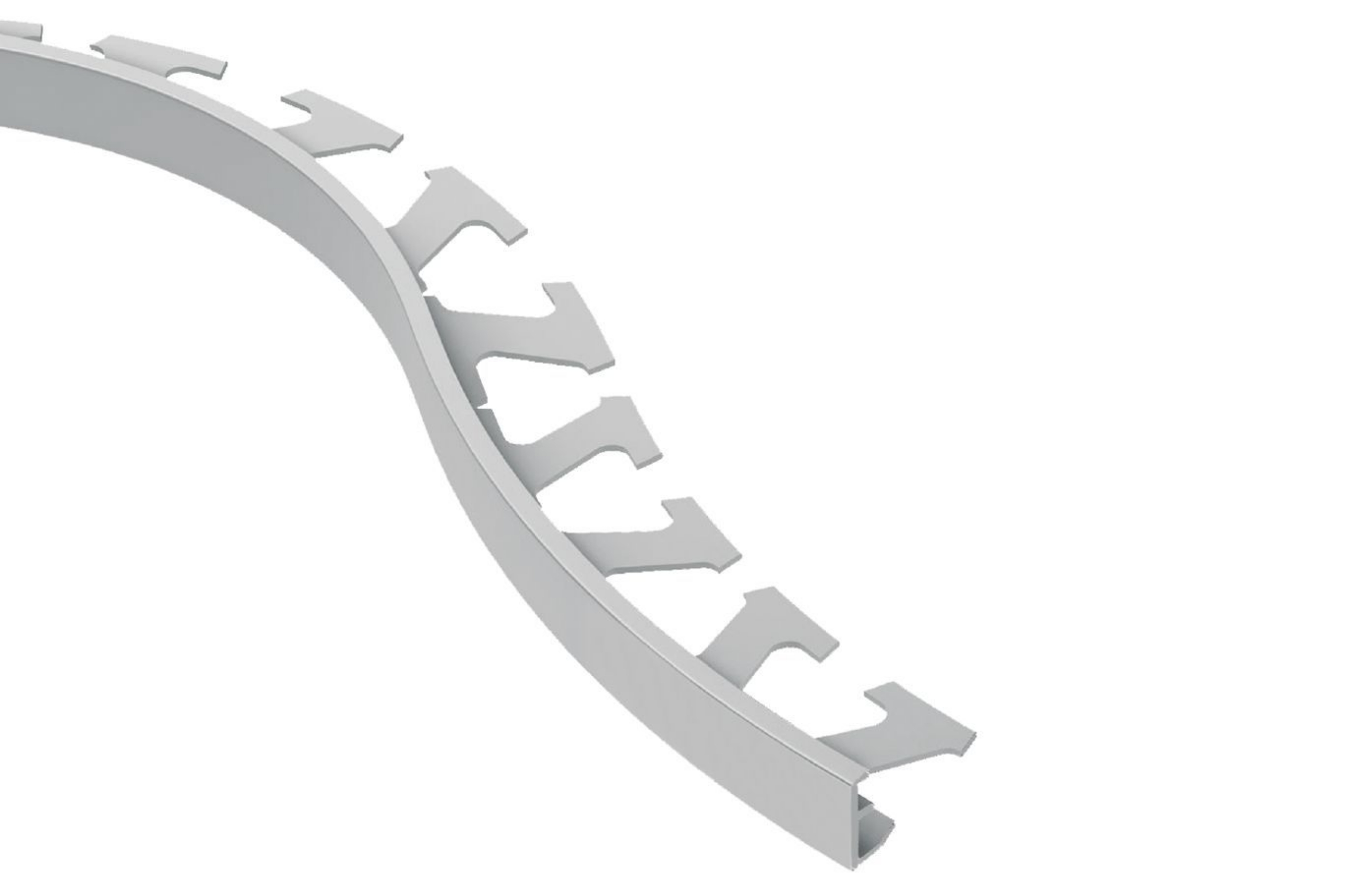 Schluter Jolly-Radius Profilé 3/8" Alum Gris Clas R/J100PG