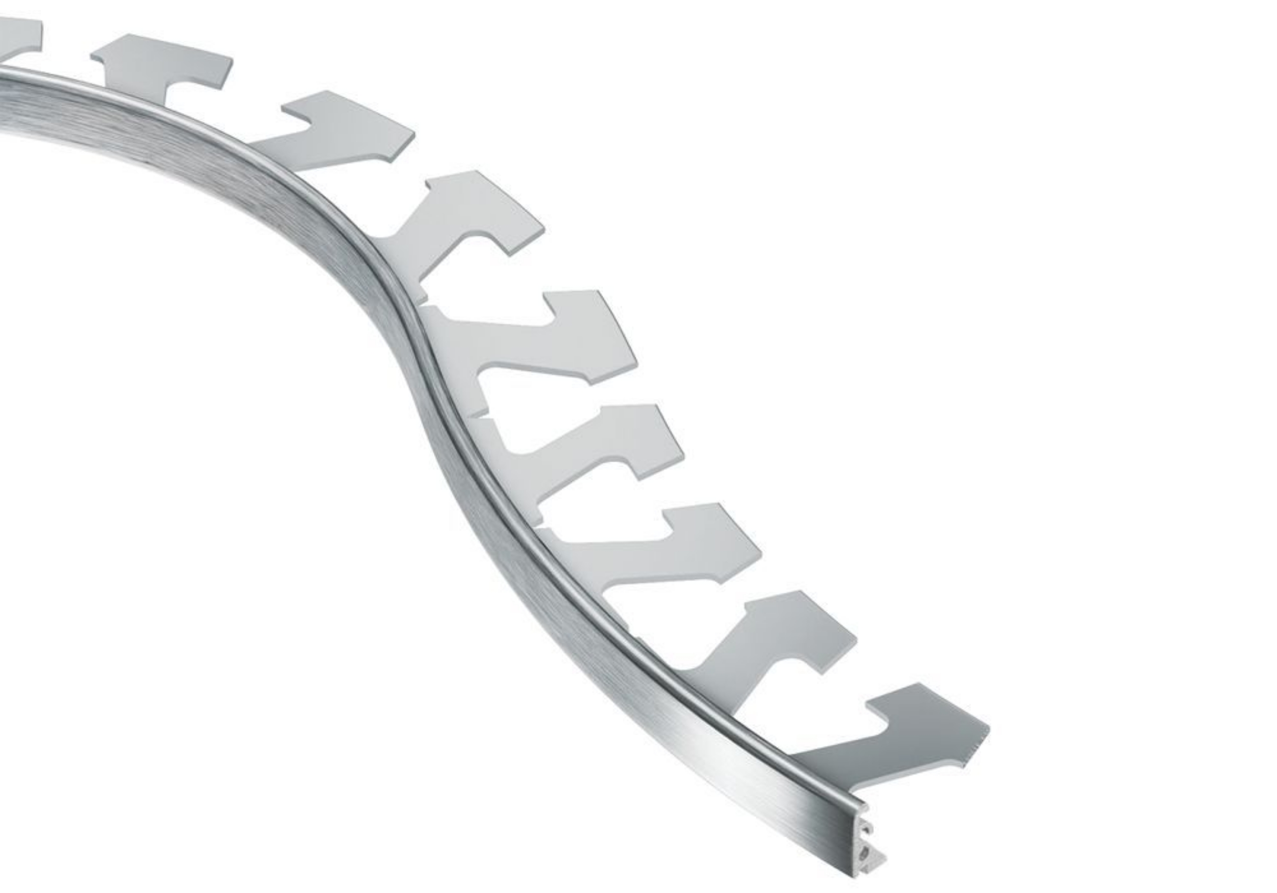 Schluter Jolly-Radius Profilé 3/8" Alum Chromé Brossé R/J100ACGB