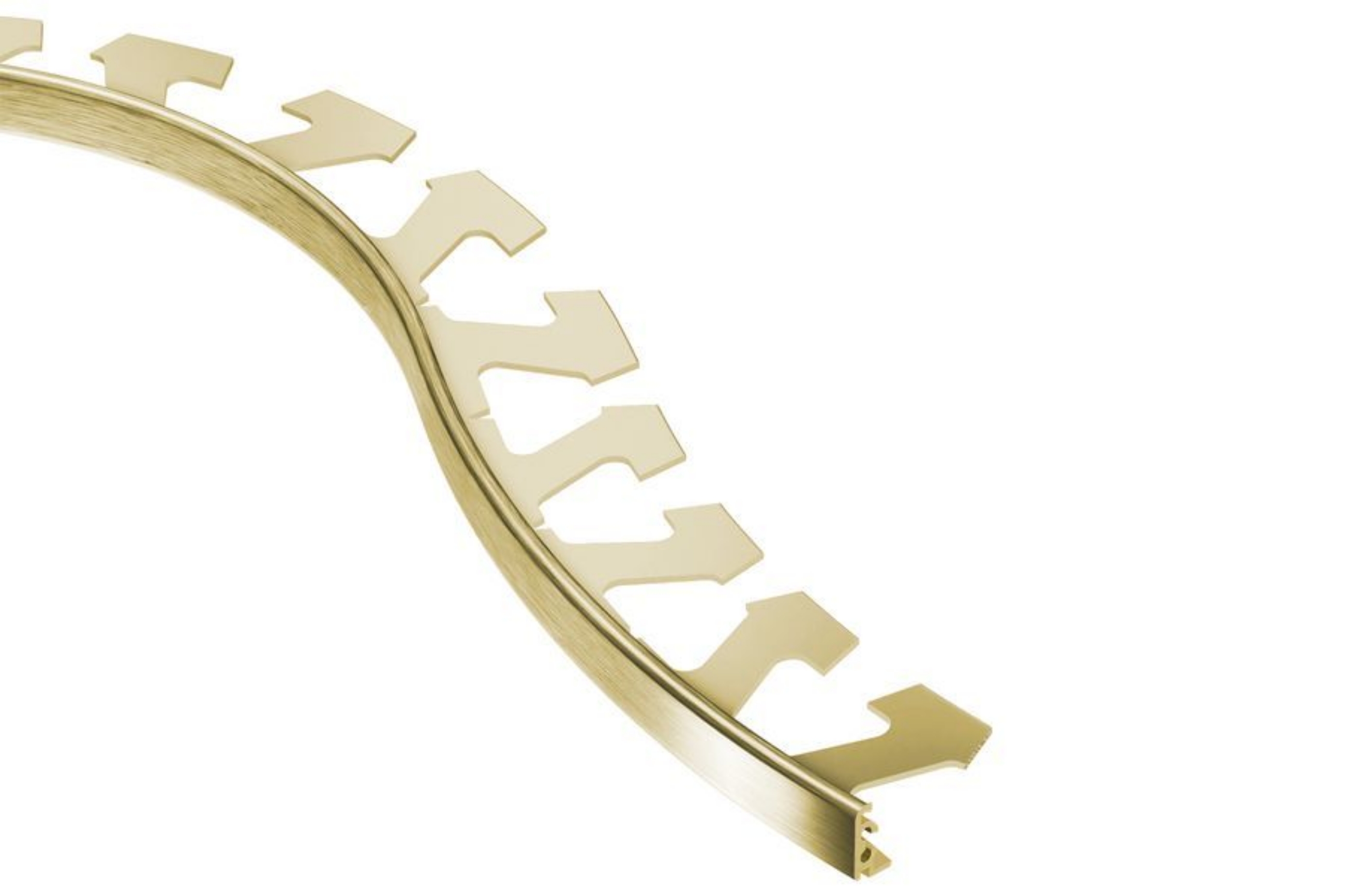 Schluter Jolly-Radius Profilé 3/8" Alum Laiton Brossé R/J100AMGB