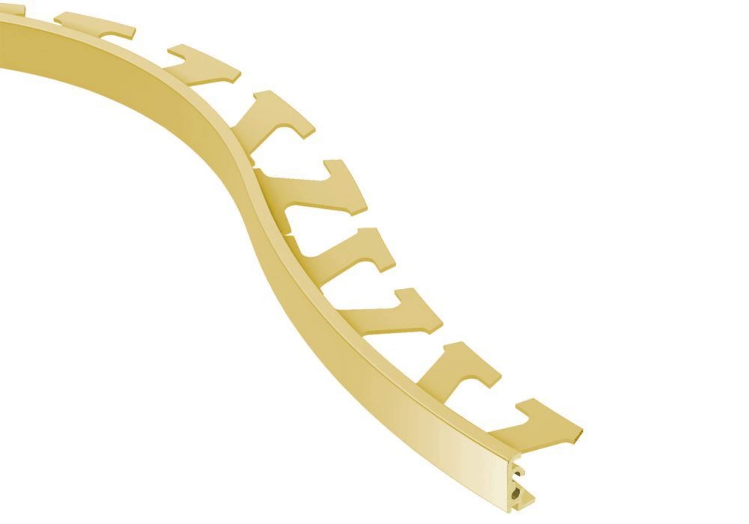 Schluter Jolly-Radius Profilé 5/16" Alum Laiton Mat R/J80AM