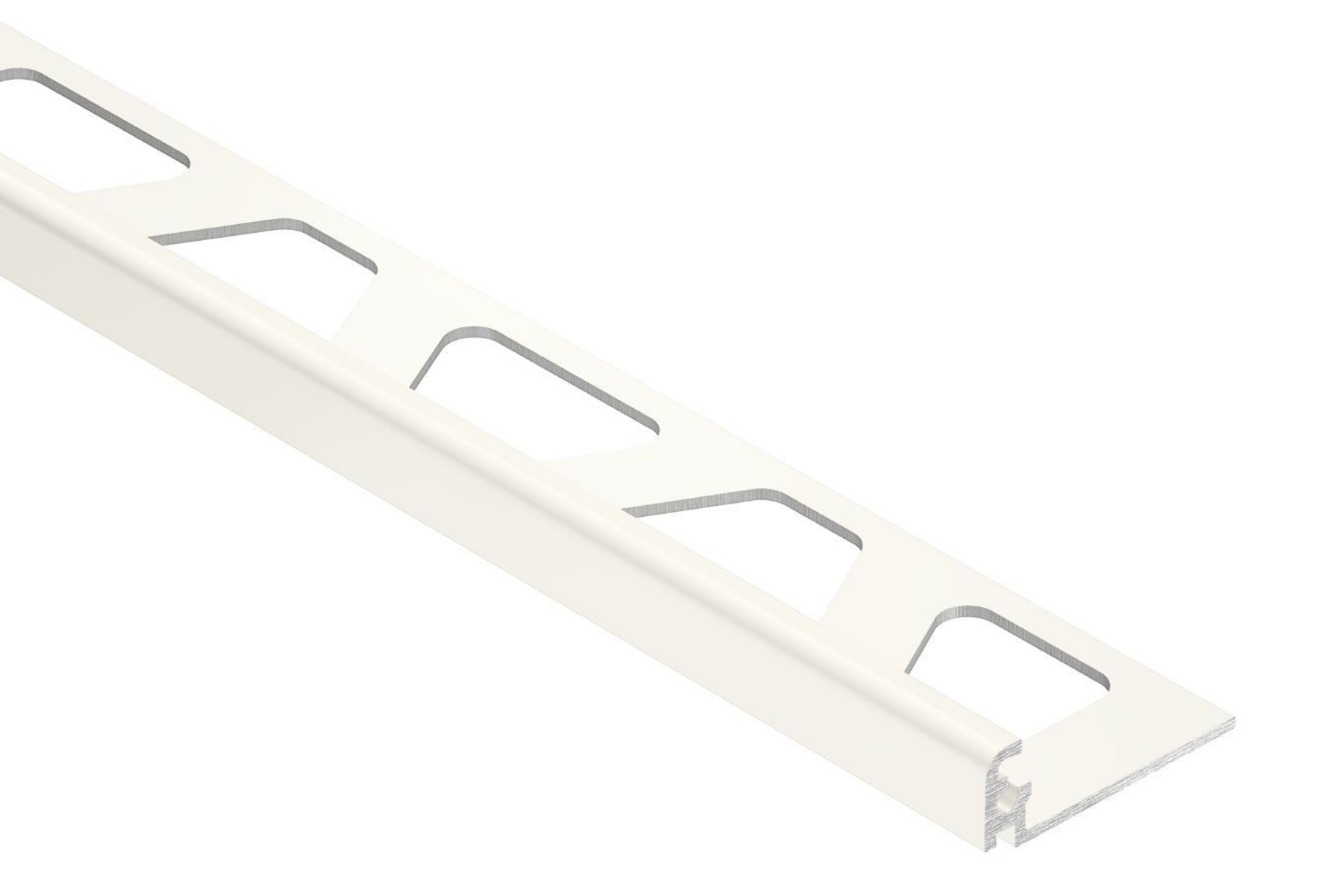 Schluter Jolly Profilé 7/16" Alum Blanc Éclatant J110BW