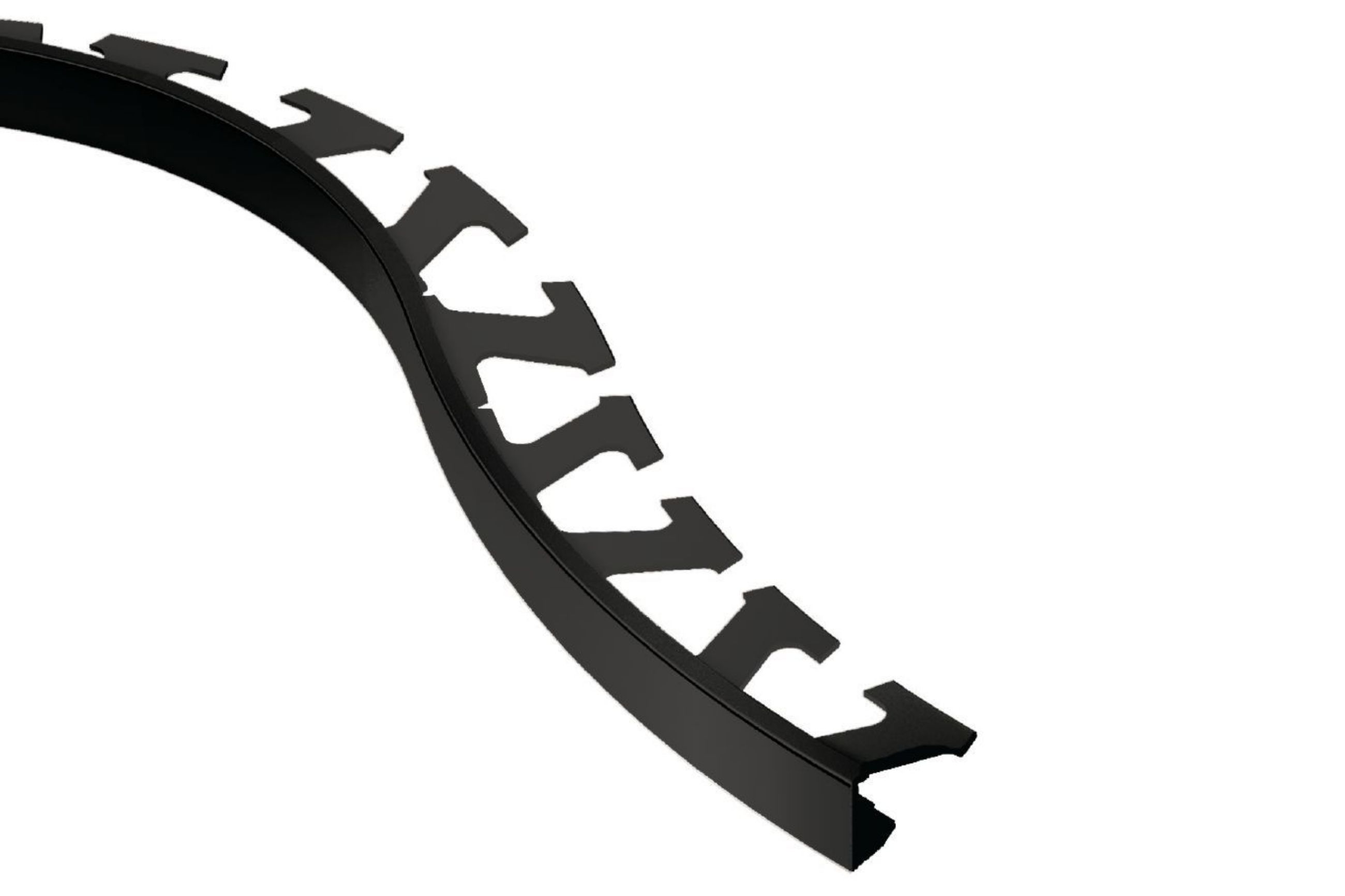 Schluter Jolly-Radius Profilé 1/2" Alum Noir R/J125GS