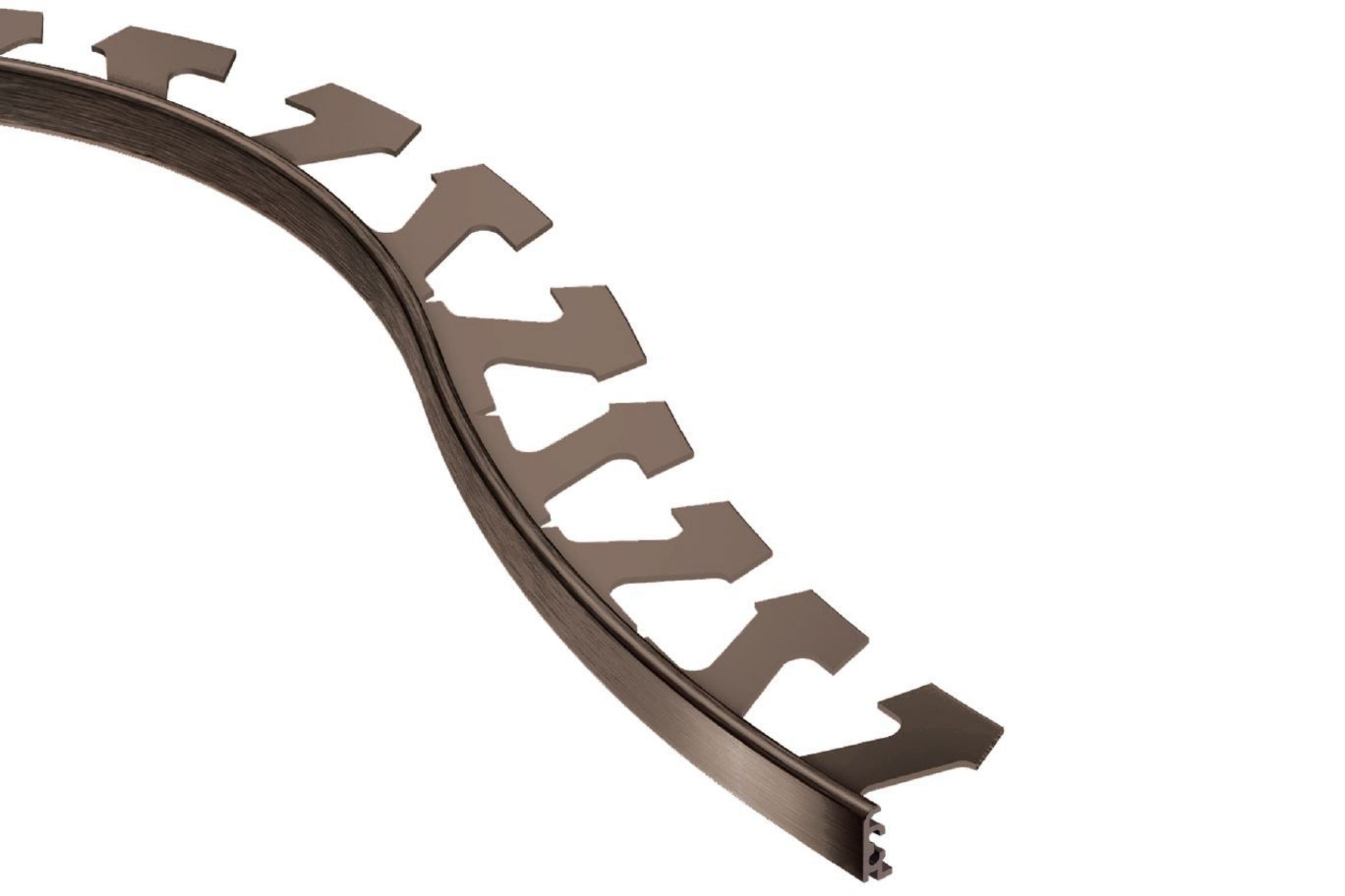Schluter Jolly-Radius Profilé 1/2" Alum Bronze Antq R/J125ABGB