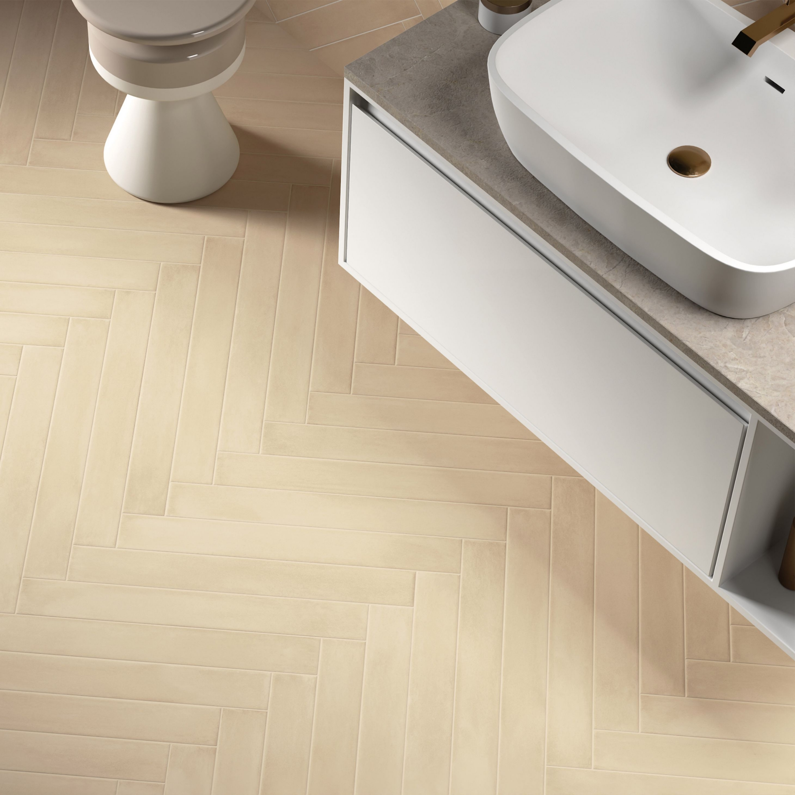 Stonella | Paille | 3" x 24" | Mat