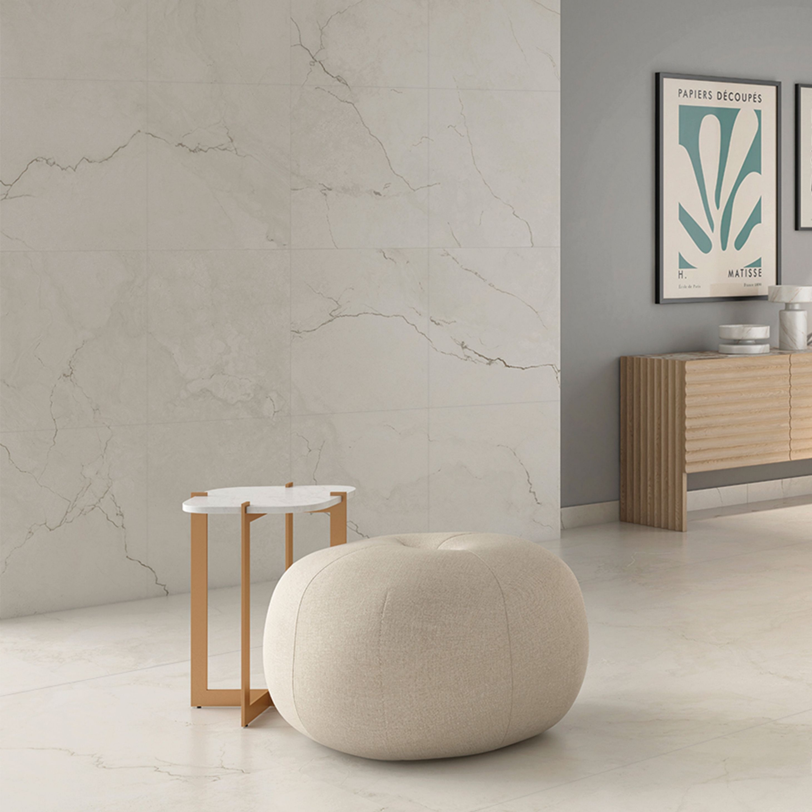 Alabastrino | Marfil | 24" x 24" | Satiné