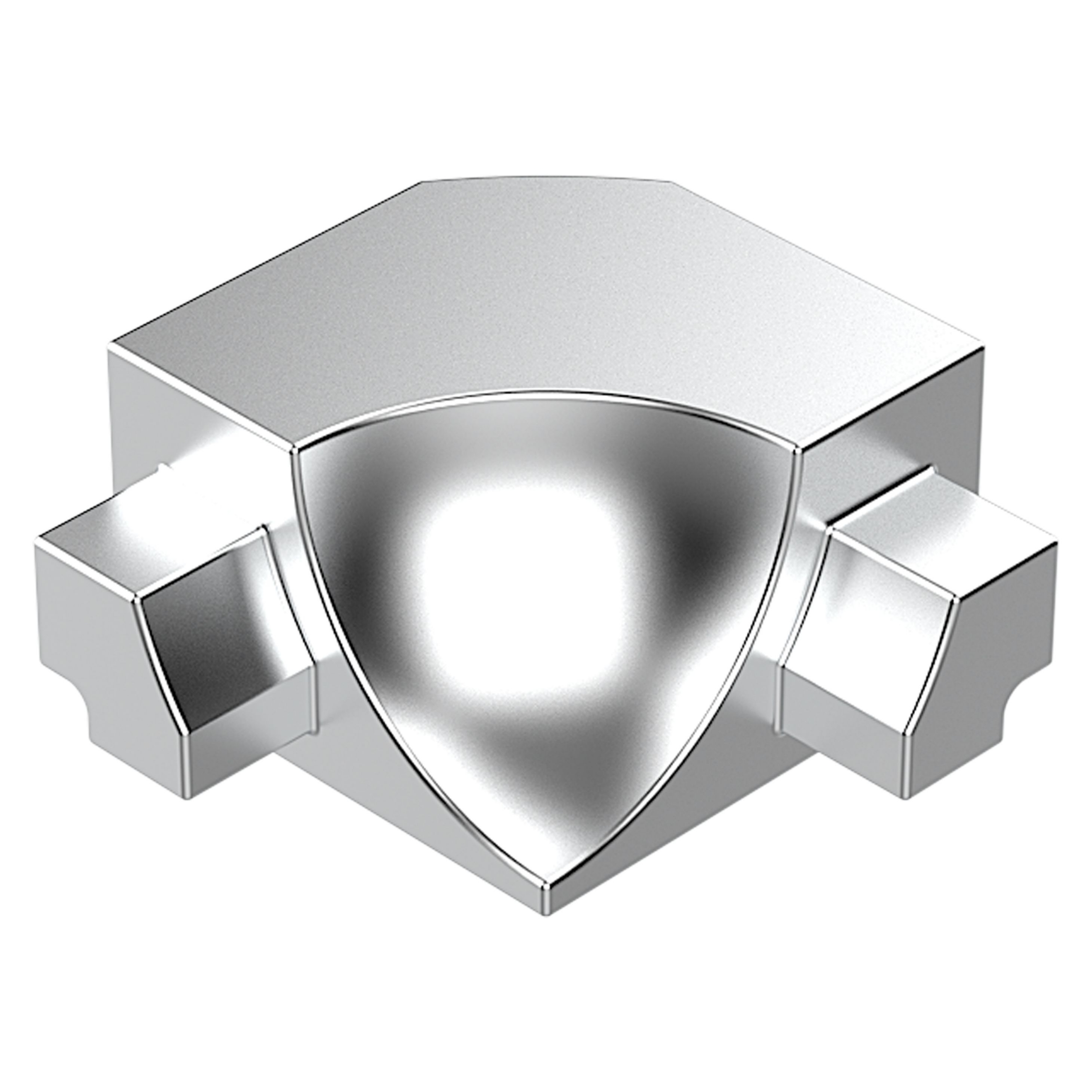 PROROUND Cove-Shaped WF Inside Corner | Satin Silver
