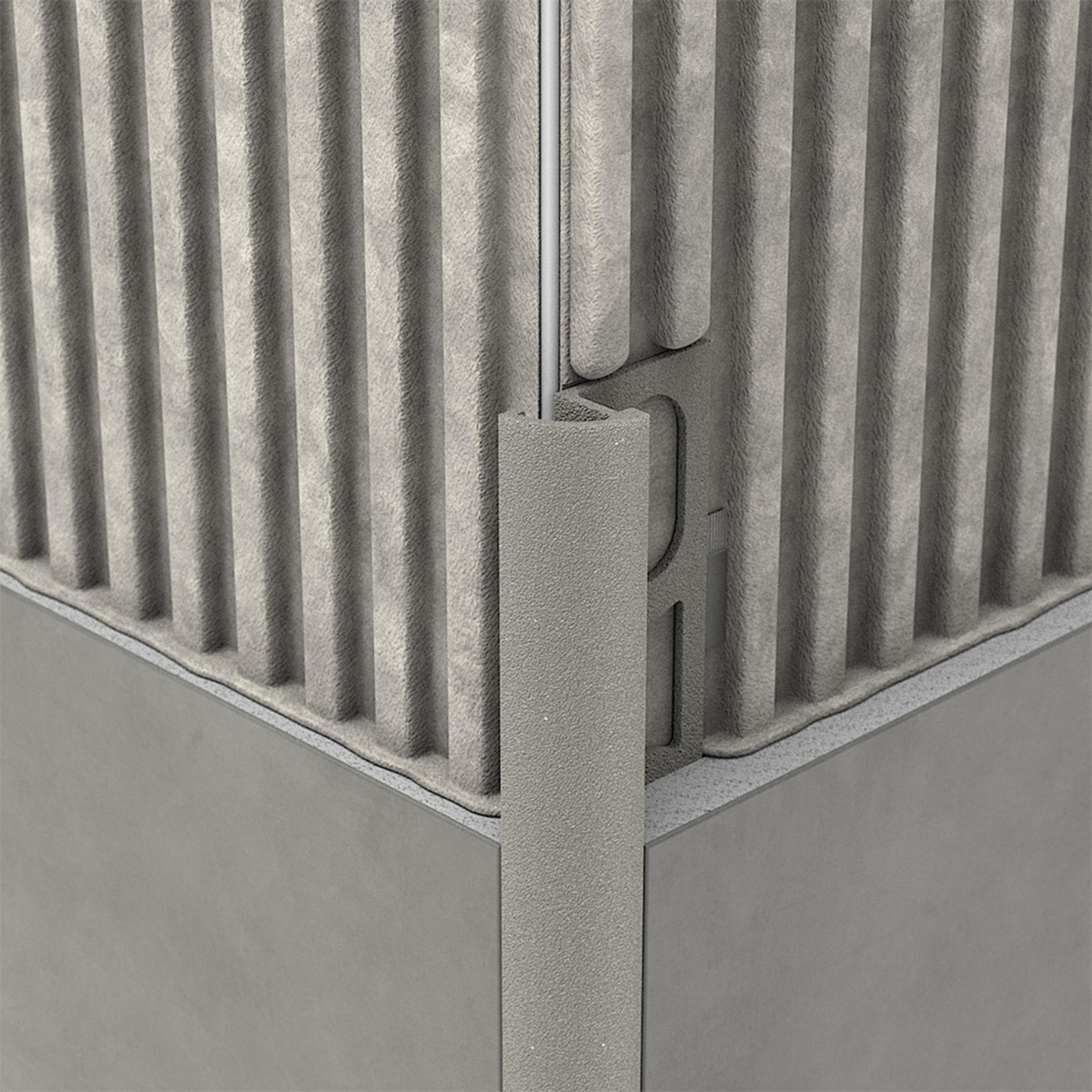 PROTRIM Rounded | Silver Textured Coated | 10 mm